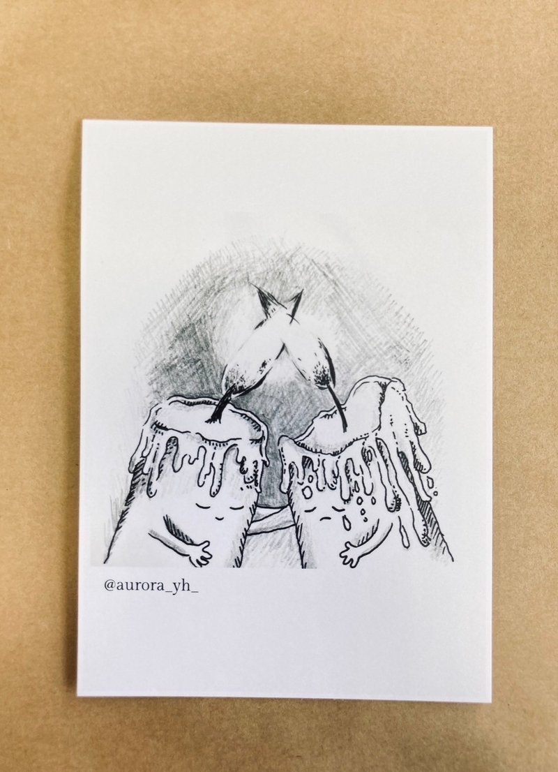 【原创设计】拥抱－单面明信片/万用卡/卡片 - 卡片/明信片 - 纸 白色