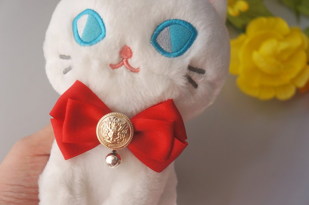 猫咪狗狗兔子鸭子-小型(P-S)-三角巾领巾项圈项链 猫咪安全扣 - 项圈/牵绳 - 其他材质 多色