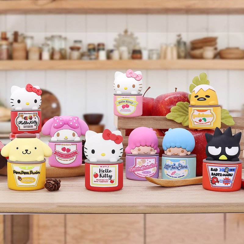 GARMMA 三丽鸥 Hello Kitty 果酱系列 盒玩公仔(一套9只不重复) - 玩偶/公仔 - 塑料 