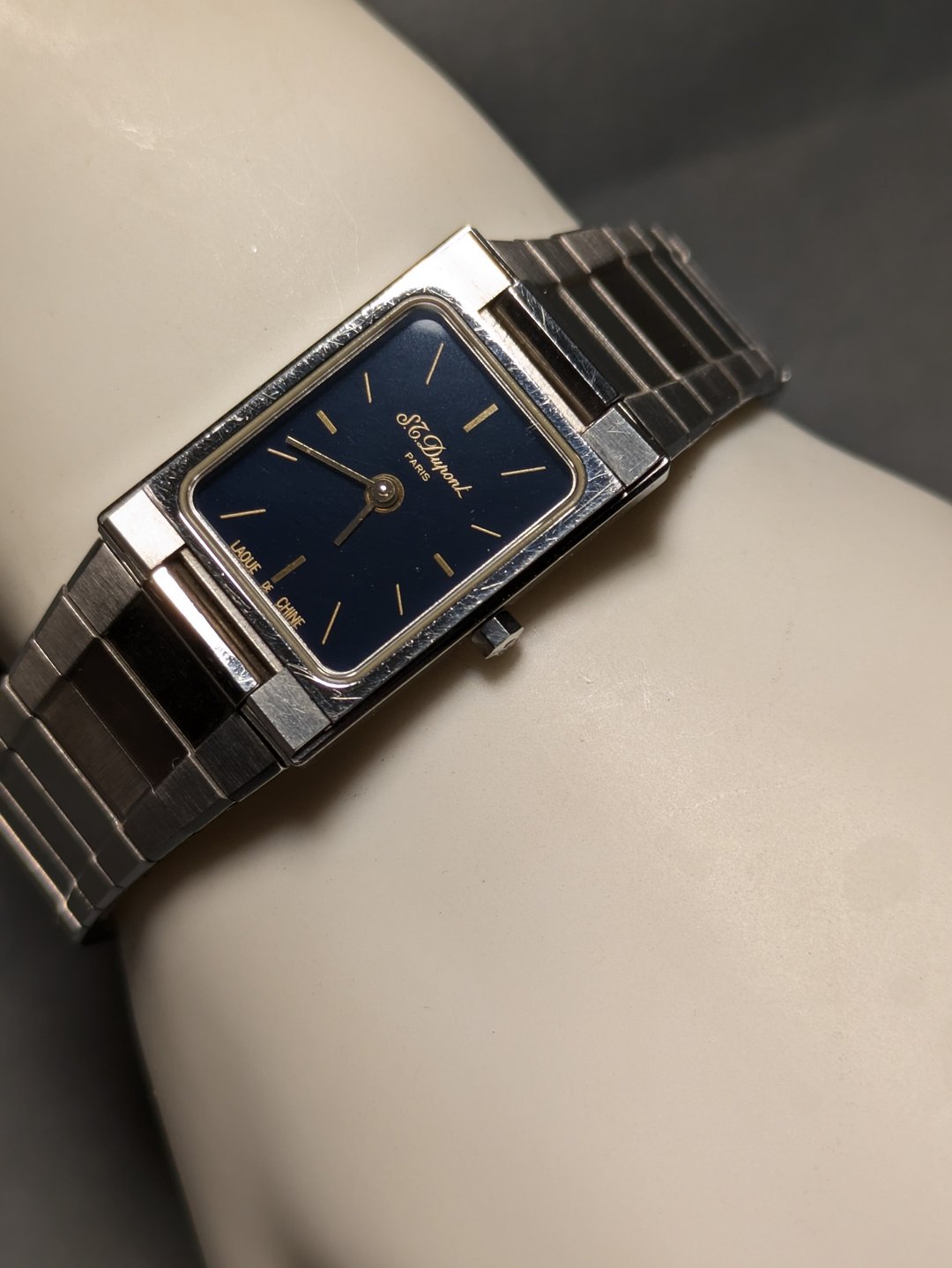 S.T. Dupont vintage quartz watch 高质中古石英表 - 男表/中性表 - 其他金属 银色