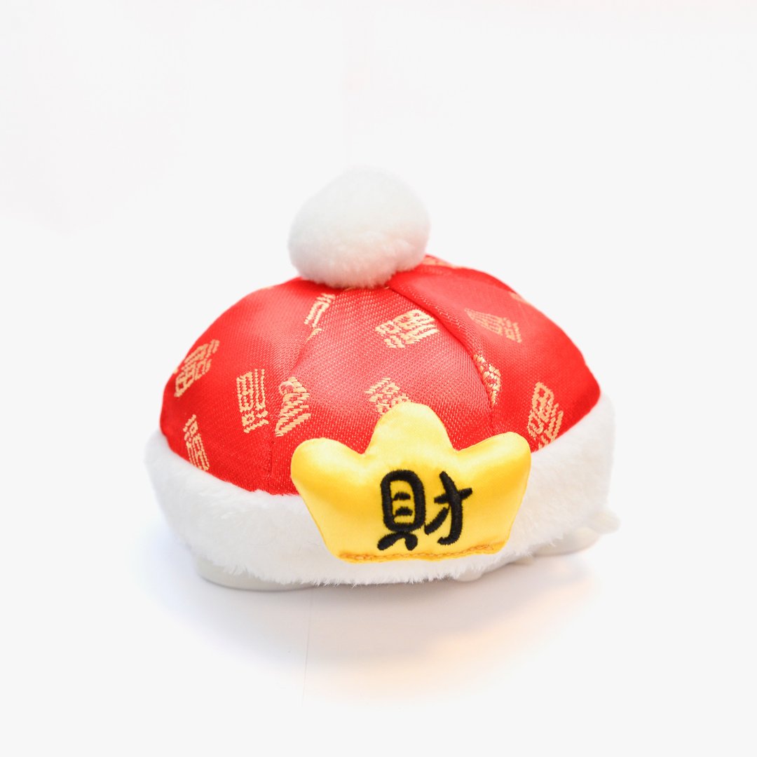 【MOMOJI】CHARLTON 财通 宠物新年帽 - 衣/帽 - 聚酯纤维 红色