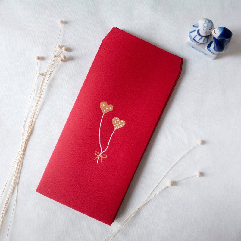 24小时出货\\ 手工绢印金色红包袋 婚礼| 祝贺| 喜庆| 万用 2入 - 红包/春联 - 纸 