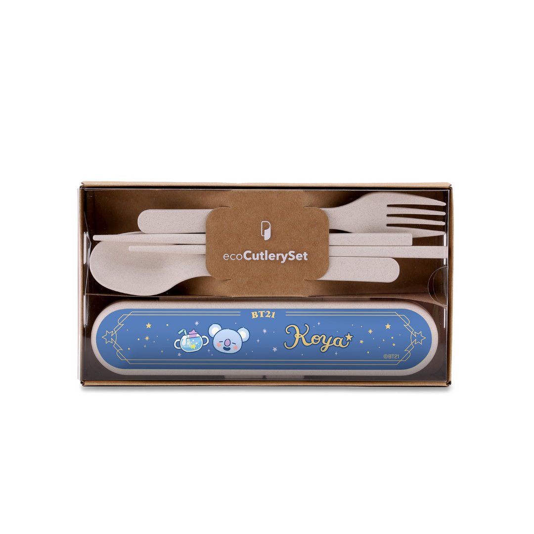 环保餐具套装  BT21 MAGIC RECIPE EDITION - KOYA - 餐刀/叉/匙组合 - 其他材质 
