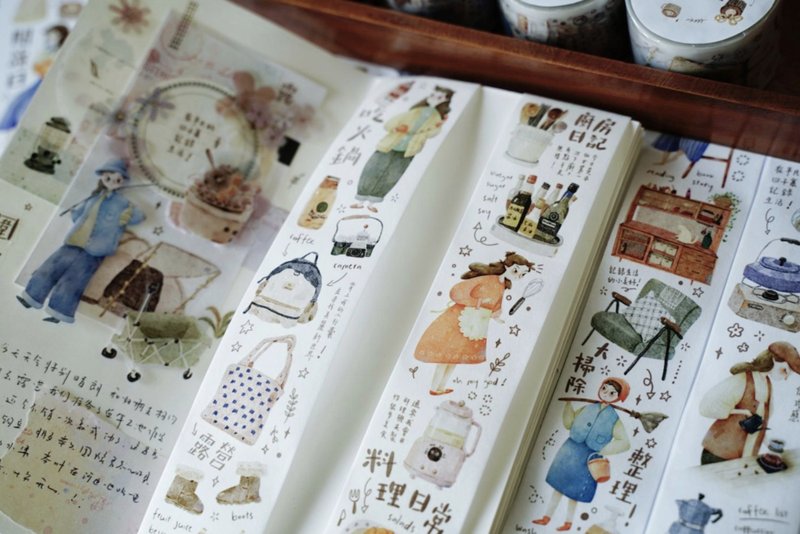 暖冬物语 おうち日常 家具 / キッチン / 女の子 PET 和紙膠帶 - 纸胶带 - 其他材质 多色