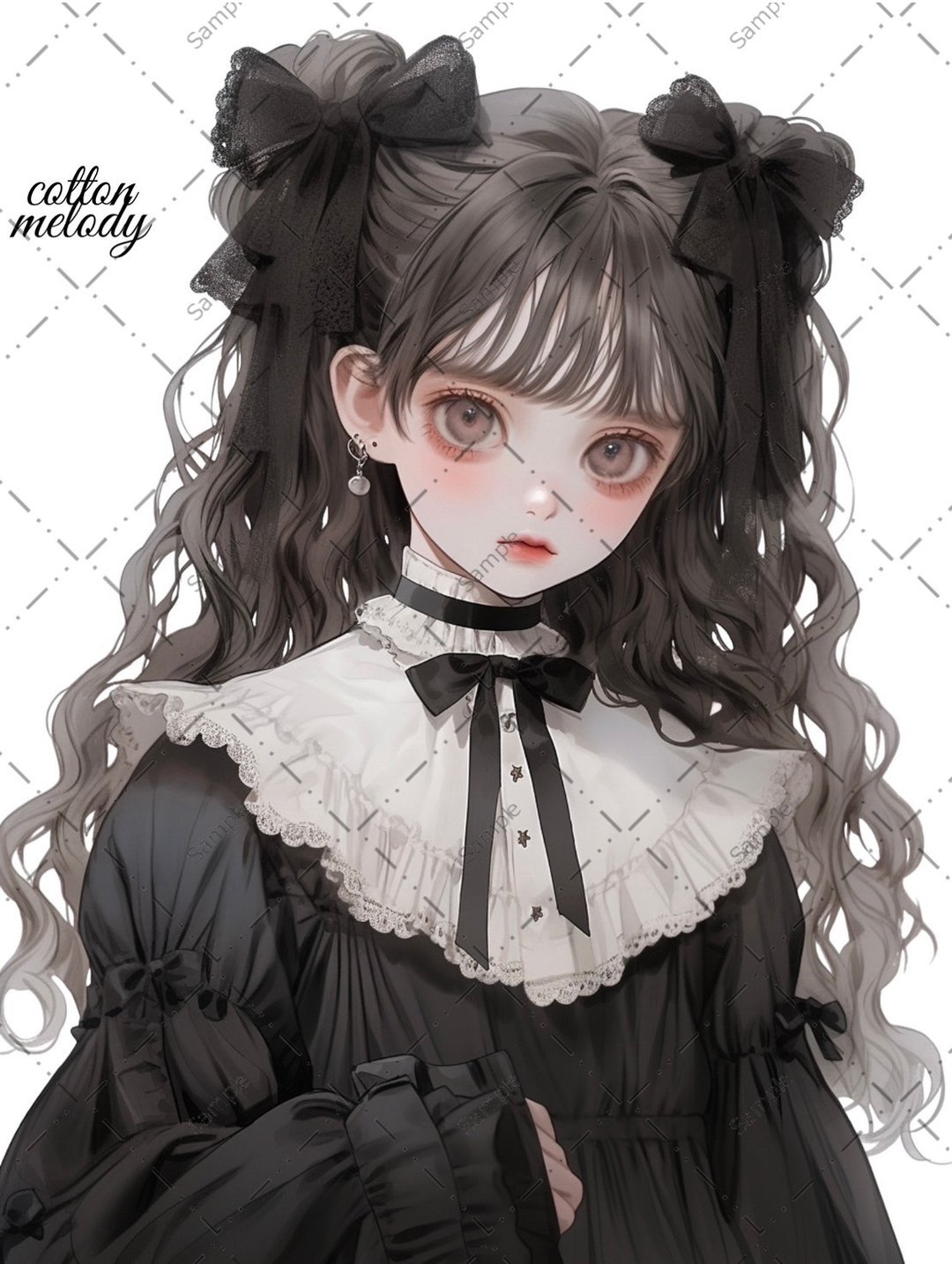original sticker no.512 人物贴纸 原创贴纸 人物贴纸 女孩贴纸 原创人物贴纸 - 贴纸 - 纸 
