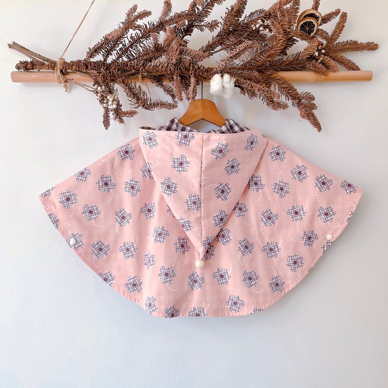 岛森家 / 精灵斗篷  / 亚利安纳精灵 - 童装外套 - 棉．麻 粉红色