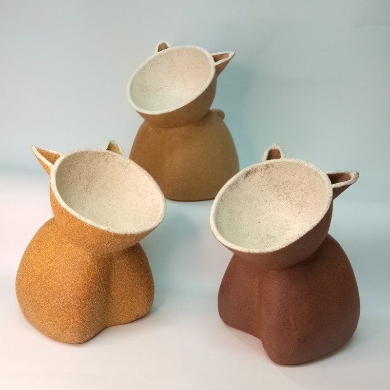 猫物语/陶艺品/手工 - 碗/碗架 - 陶 