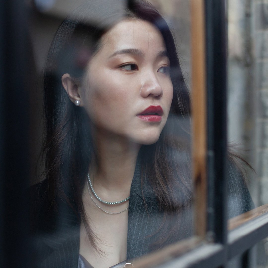 MissQueeny奎妮小姐|璀璨银灰天然珍珠耳钉女纯银简约百搭通勤 - 耳环/耳夹 - 珍珠 灰色
