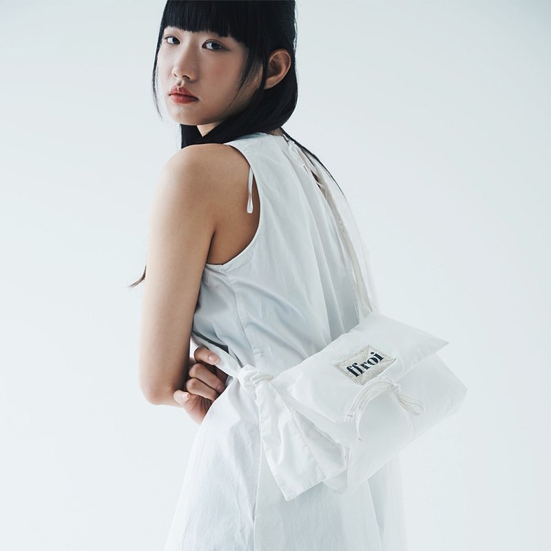 Breeze_white / 单肩包 / 3 色 - 侧背包/斜挎包 - 棉．麻 白色