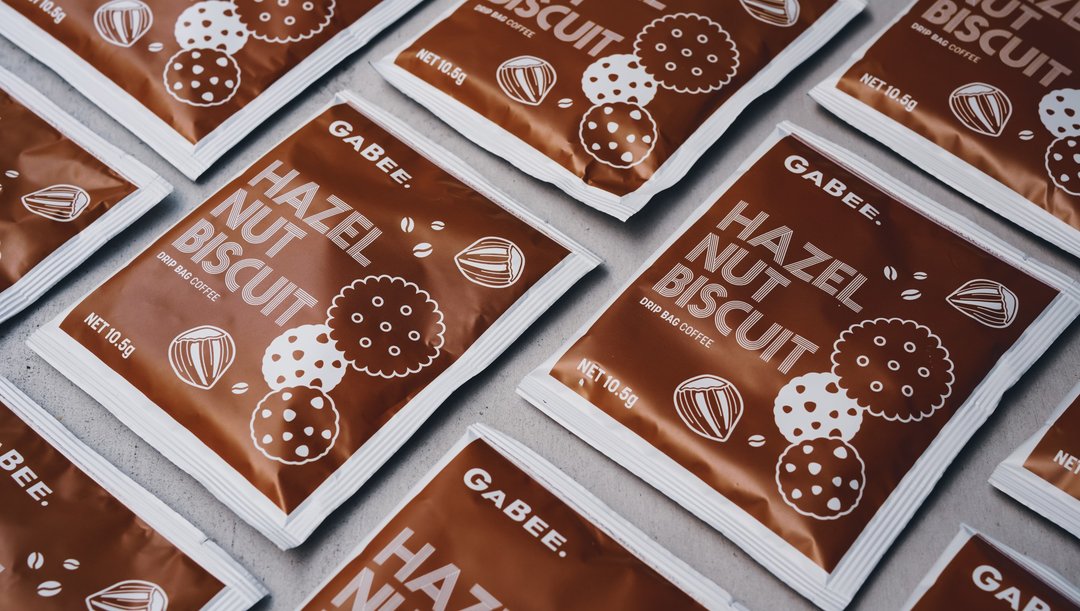 风味耳挂 Hazelnut Biscuit  GABEE. 钻石型耳挂咖啡 - 咖啡 - 新鲜食材 白色