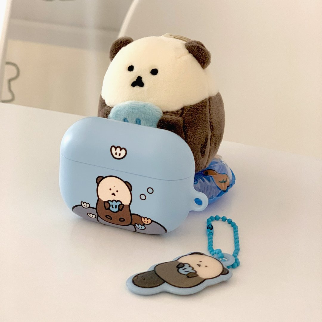 海獭 AirPods 保护壳 (1,2 / PRO / 3) - 耳机收纳 - 塑料 蓝色