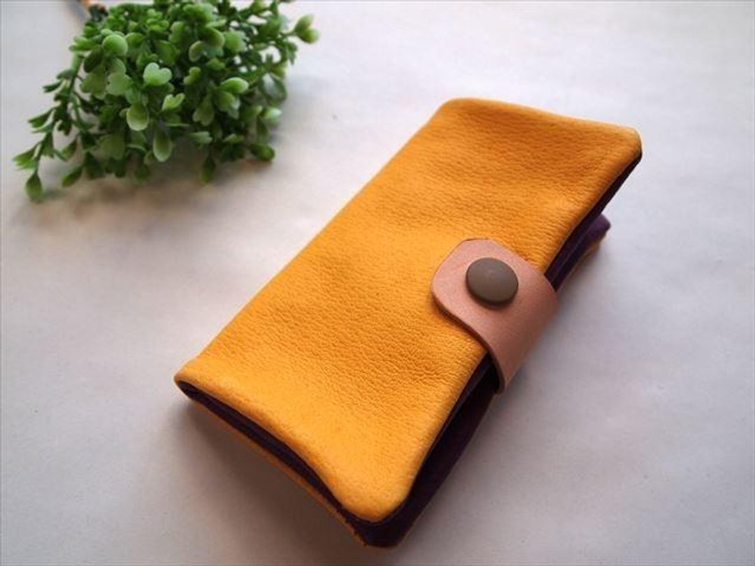 [I phone6] pig leather soft Sumahokesu [leather] 162006 - 手机壳/手机套 - 真皮 黄色