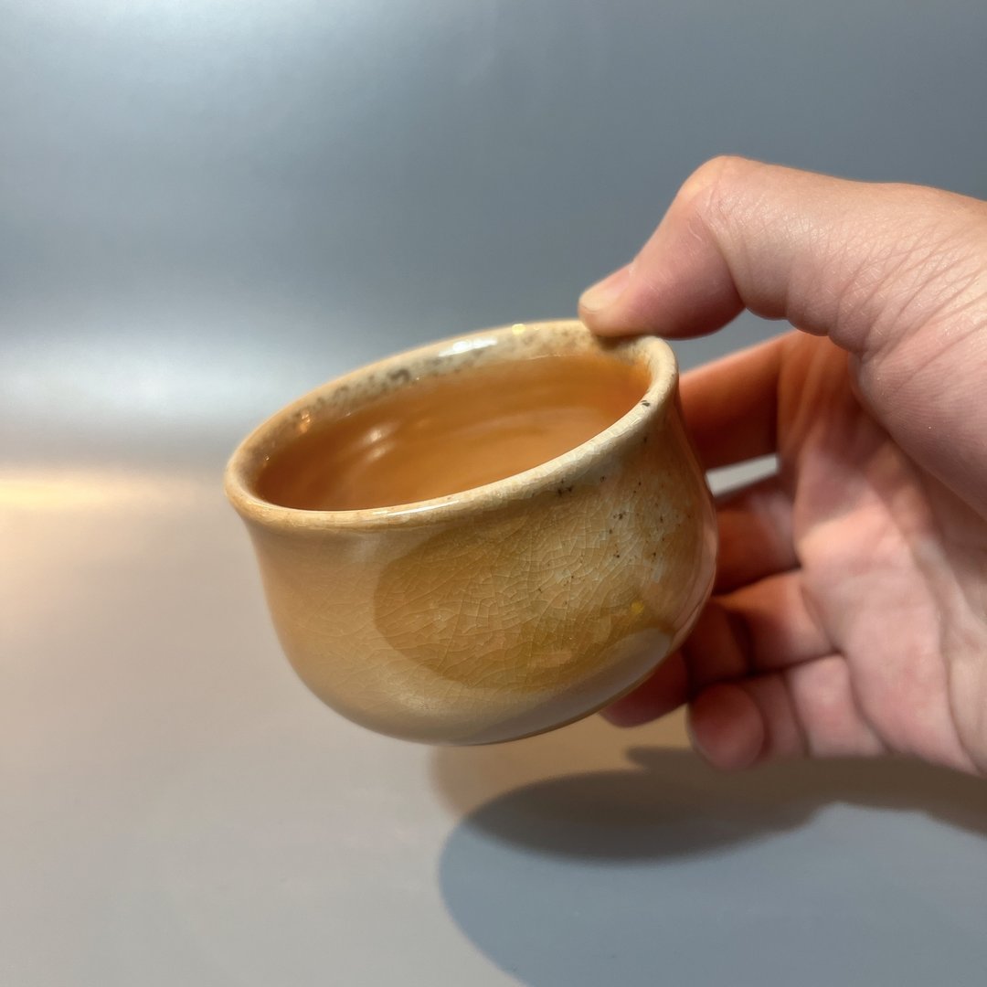 柴烧纯瓷土主人杯 / 小平凡手作 - 茶具/茶杯 - 陶 