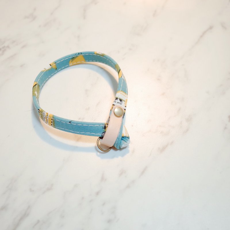 猫 项圈 噗噗露营车与帐帐篷 附铃铛 可加购吊牌 - 项圈/牵绳 - 棉．麻 