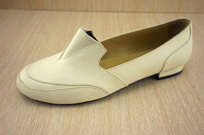 圆头鞋 低跟鞋  独角 - 女款休闲鞋 - 真皮 多色