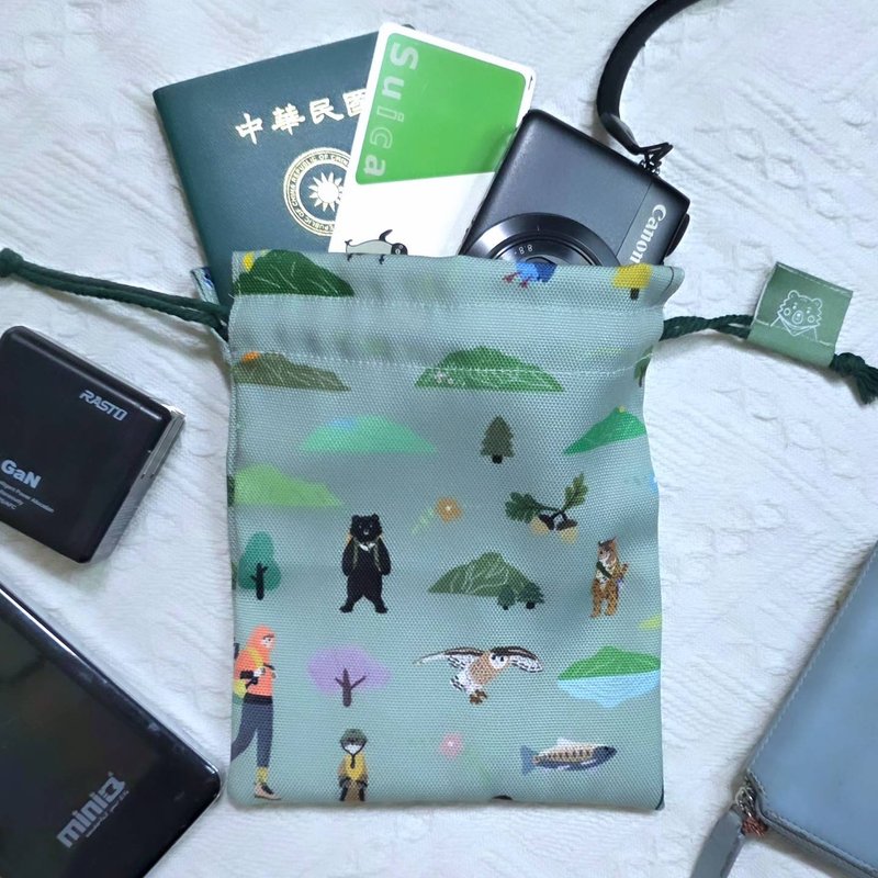 森林好朋友束口袋 - 束口袋双肩包 - 聚酯纤维 多色