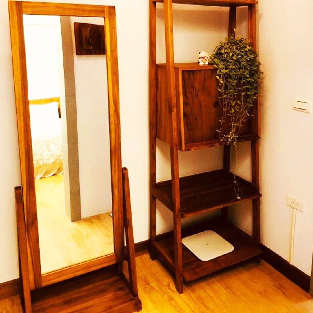 【吉迪市100%全柚木家具】HYSS116 柚木站立式三段式角度全身镜 - 其他家具 - 木头 咖啡色