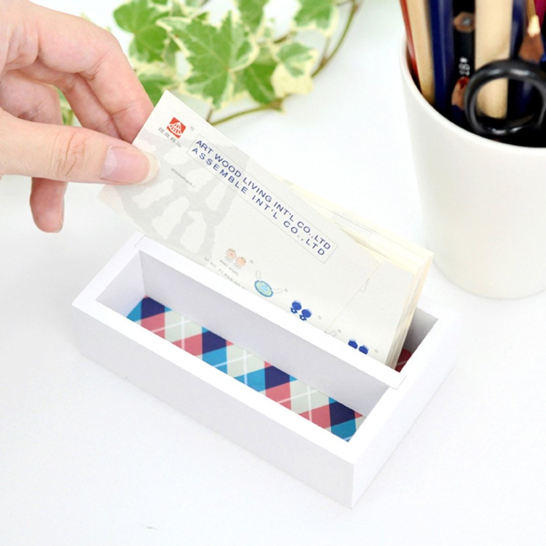 圣诞节礼物【Double Q】漾彩时尚多用盒(小二格)-全三款 - 收纳用品 - 木头 