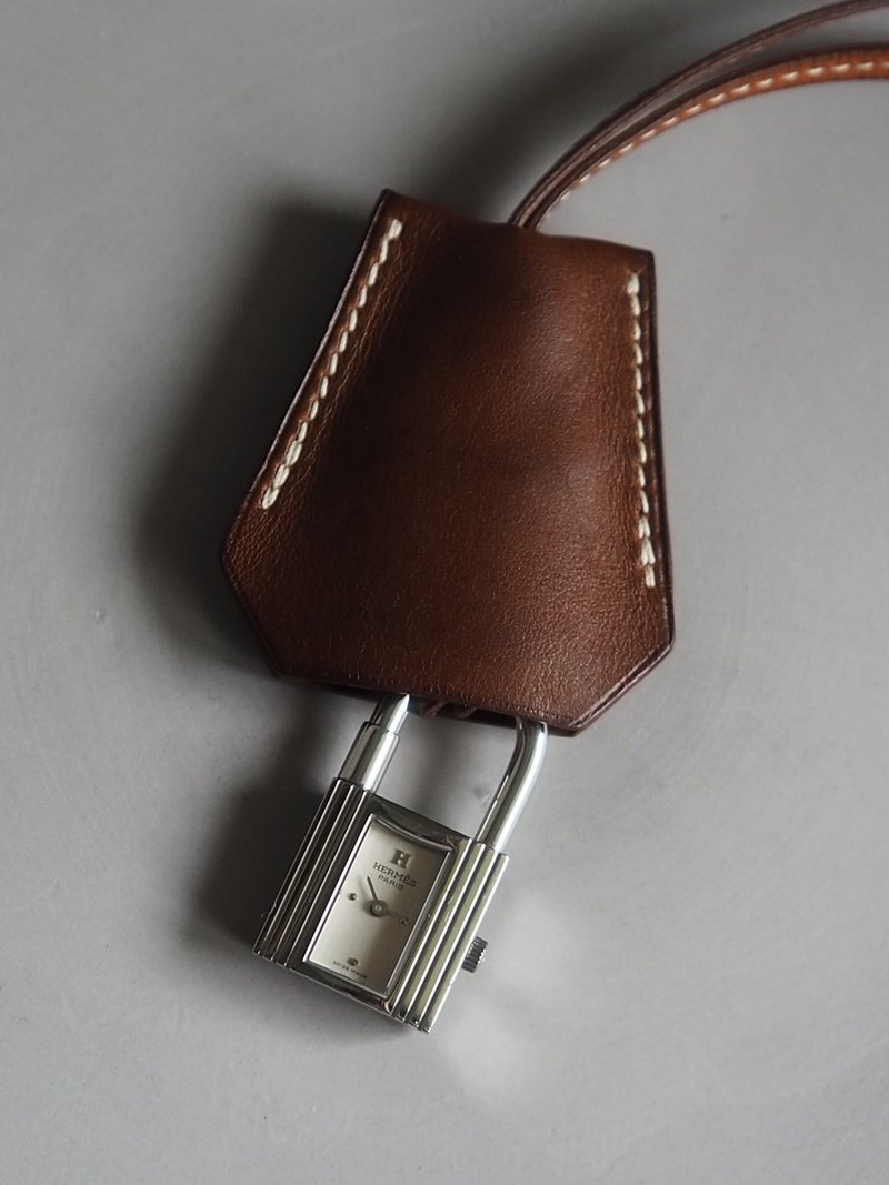 HERMÈS Kelly Clochette 手表，银棕，男女通用，复古 - 男表/中性表 - 不锈钢 银色