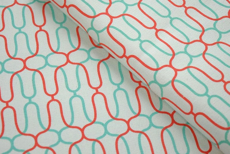 手印帆布250g/铁花窗2号/清朗海滨/红绿 - 其他 - 其他材质 