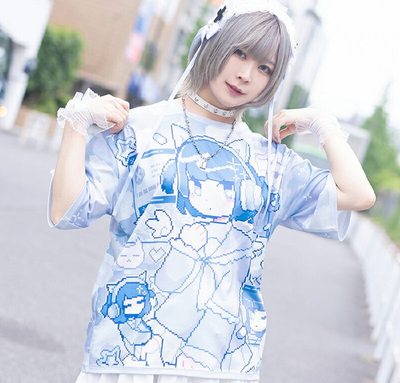 设计大赏天使来信短袖T恤像素点阵水色系统ACDC RAG台湾JA0778 - 女装 T 恤 - 聚酯纤维 