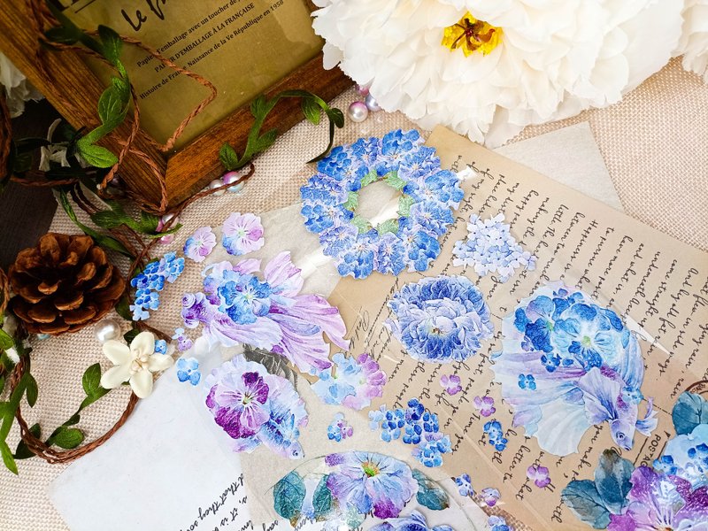 WF766_水花蜜/ 裝飾膠帶 - 纸胶带 - 塑料 多色