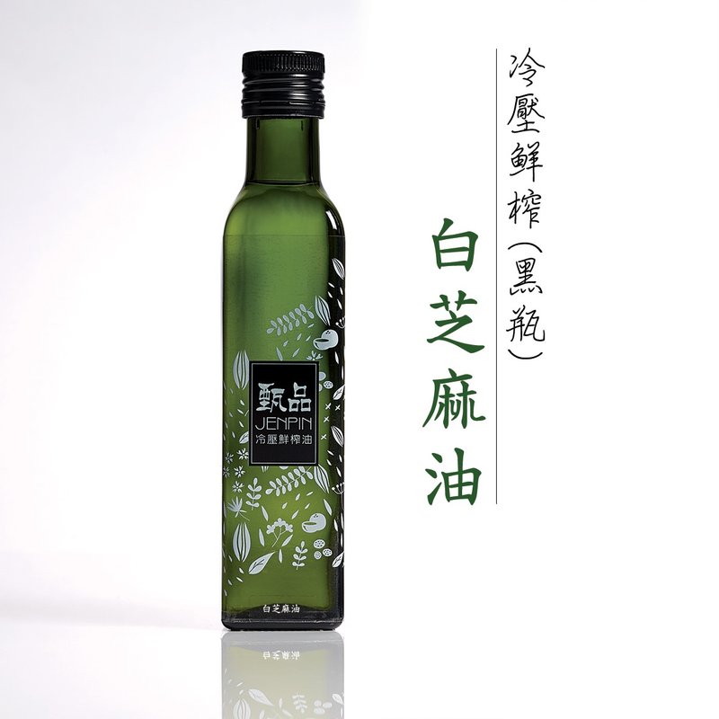 黑瓶白芝麻油250ml - 酱料/调味料 - 玻璃 黑色
