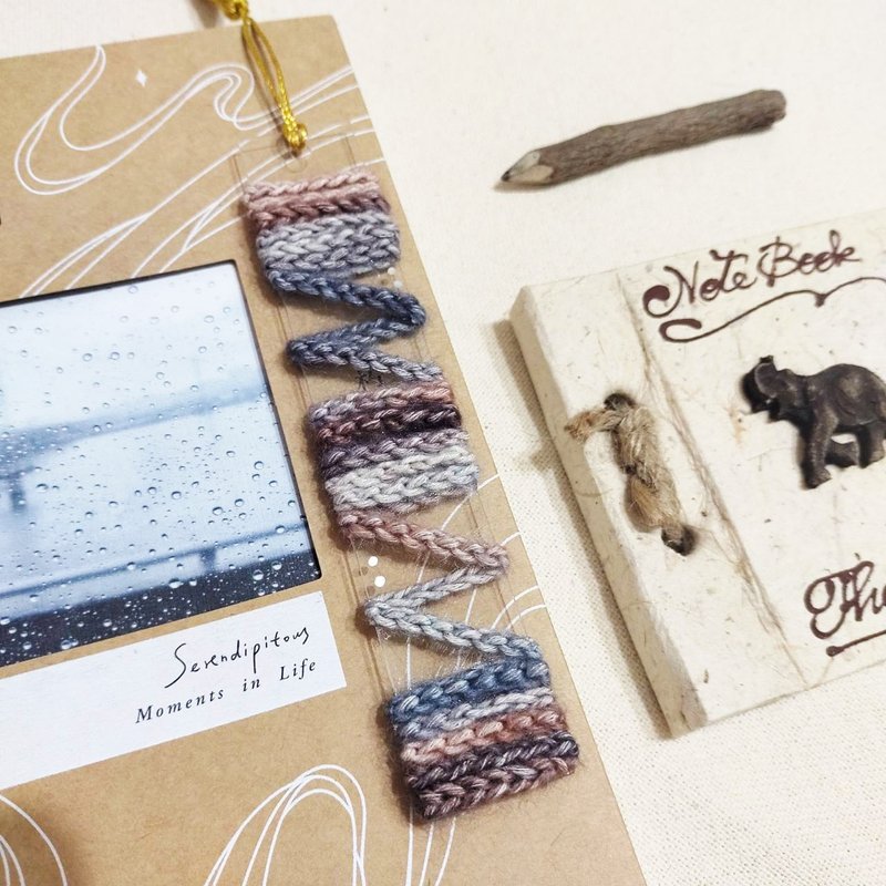 爱的魔幻 编织压克力书签 透明书签 手作书签 质感书签 创意书签 - 纸胶带 - 压克力 紫色