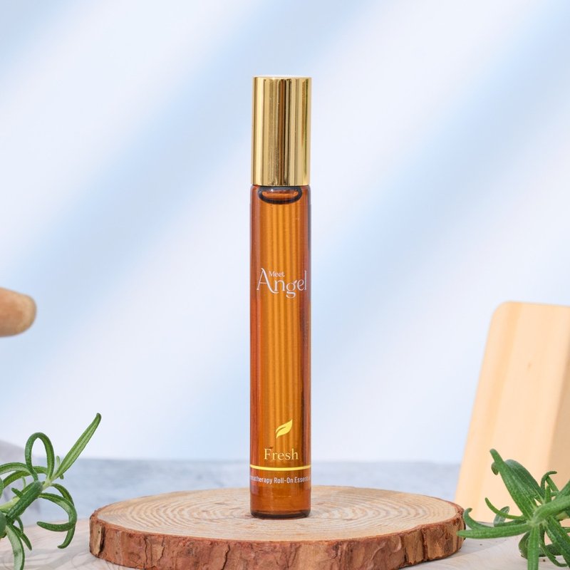 清新活力Fresh | 芳疗滚珠精油 | 专注力提升 活力苏醒 - 香薰/精油/线香 - 精油 黄色