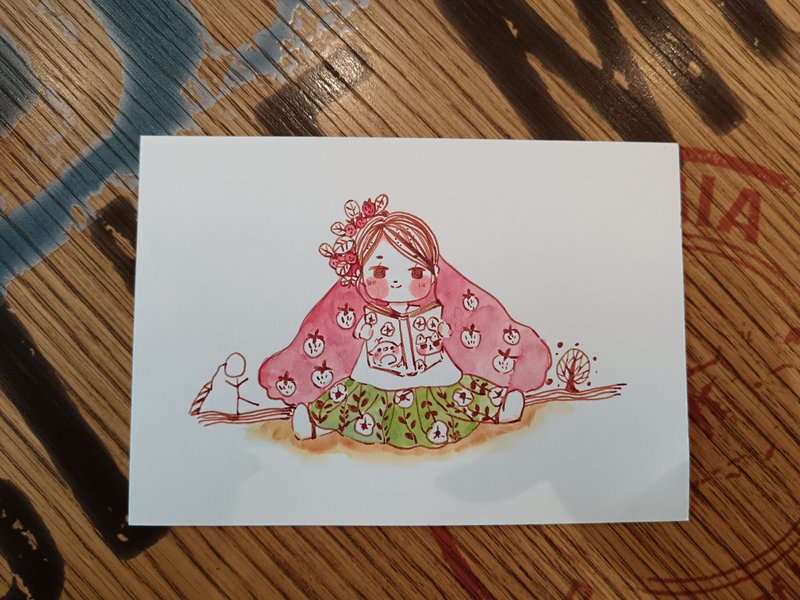 书中世界钢笔淡彩原画 - 海报/装饰画/版画 - 纸 