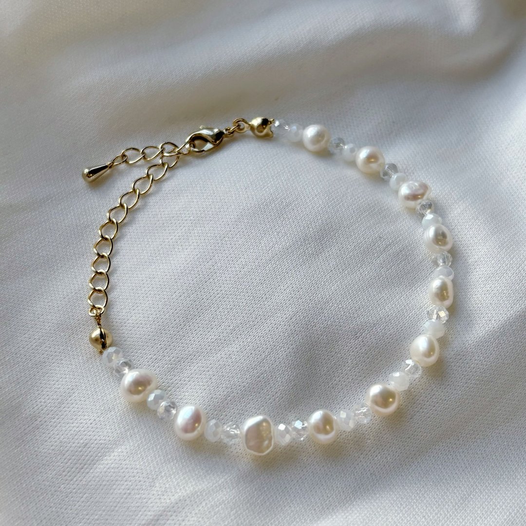 underwater pearls bracelet • 珍珠手链 淡水珍珠 幼手链 气质 - 手链/手环 - 珍珠 白色