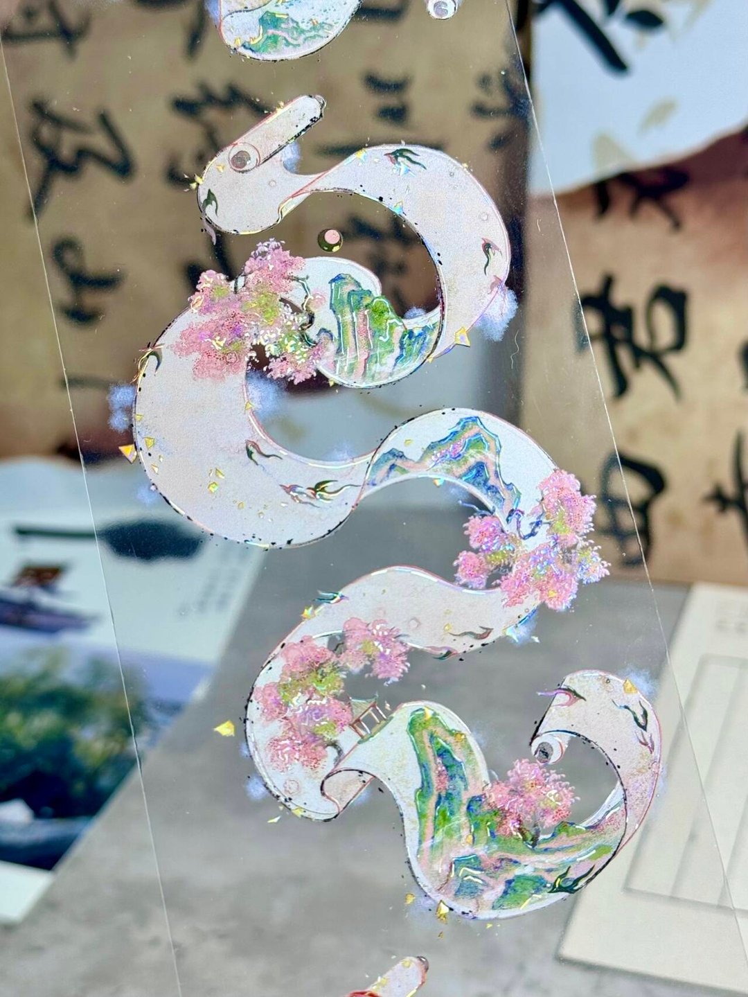 山河令 PET 紙膠帶 貝殼光 10米卷 - 纸胶带 - 其他材质 