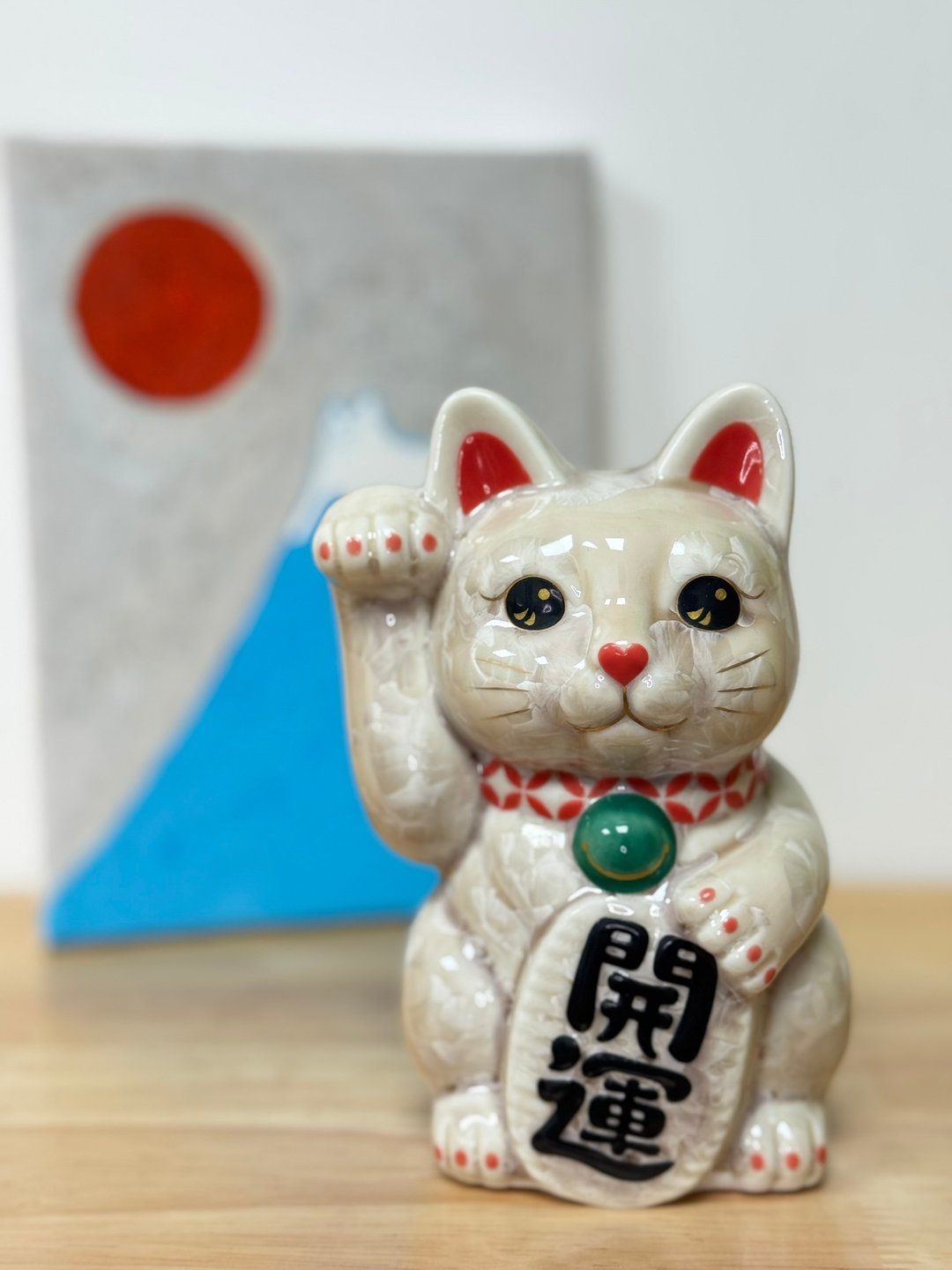 京烧 清水烧 |花结晶 小 卡其 右手 开运 - 摆饰 - 陶 