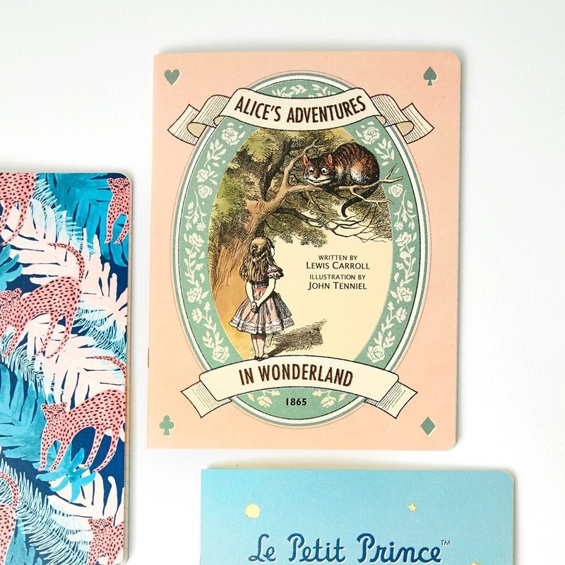 7321Design-爱丽丝梦游仙境条纹笔记本L-柴郡猫,7321-87776 - 笔记本/手帐 - 纸 粉红色