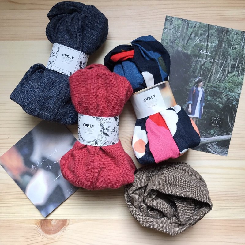 认真挑福袋-卷卷发带盛宴 - 发饰 - 棉．麻 多色