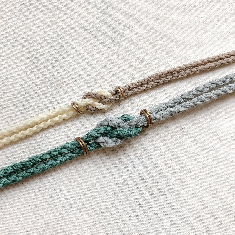 毕业 手围订制 交心织情 情侣手环 蜡线手环 可选色 - 手链/手环 - 其他材质 