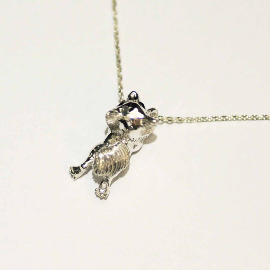 chihuahua lying down pendant - 项链 - 其他金属 