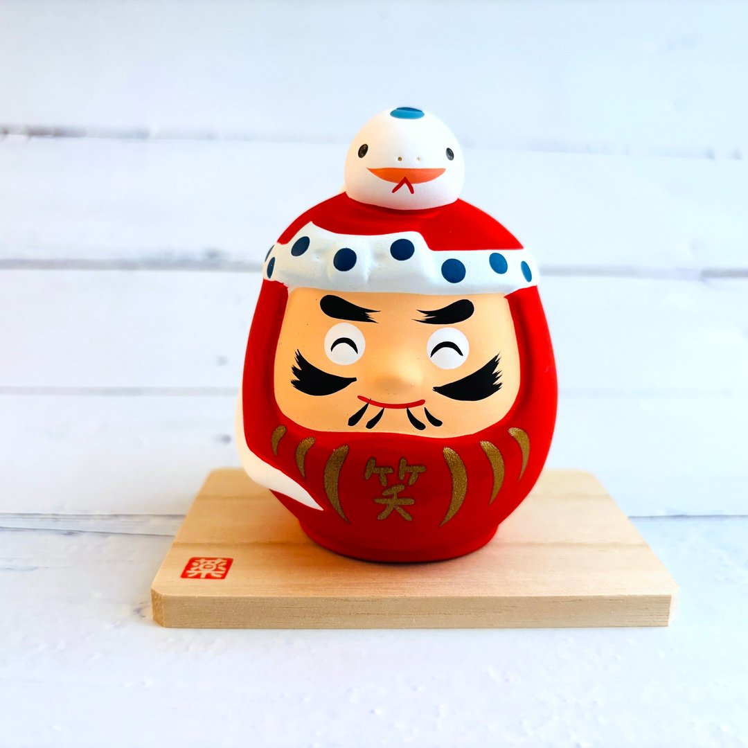 锦彩招福蛇-笑门来福-生肖吉祥物(蛇年) 重生,开运,招财 送礼 - 玩偶/公仔 - 陶 
