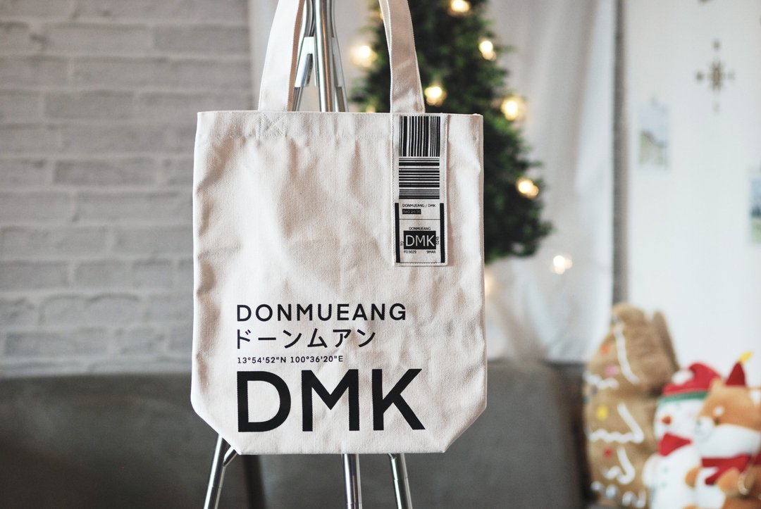 DMK DONMUEANG - Canvas Tote Bag - Airport Edition - 其他 - 其他材质 白色
