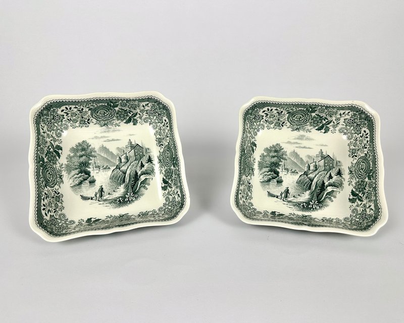 Villeroy & Boch 方形沙拉碗 Burgenland 绿色套装 2 件来自德国 - 碗 - 瓷 绿色