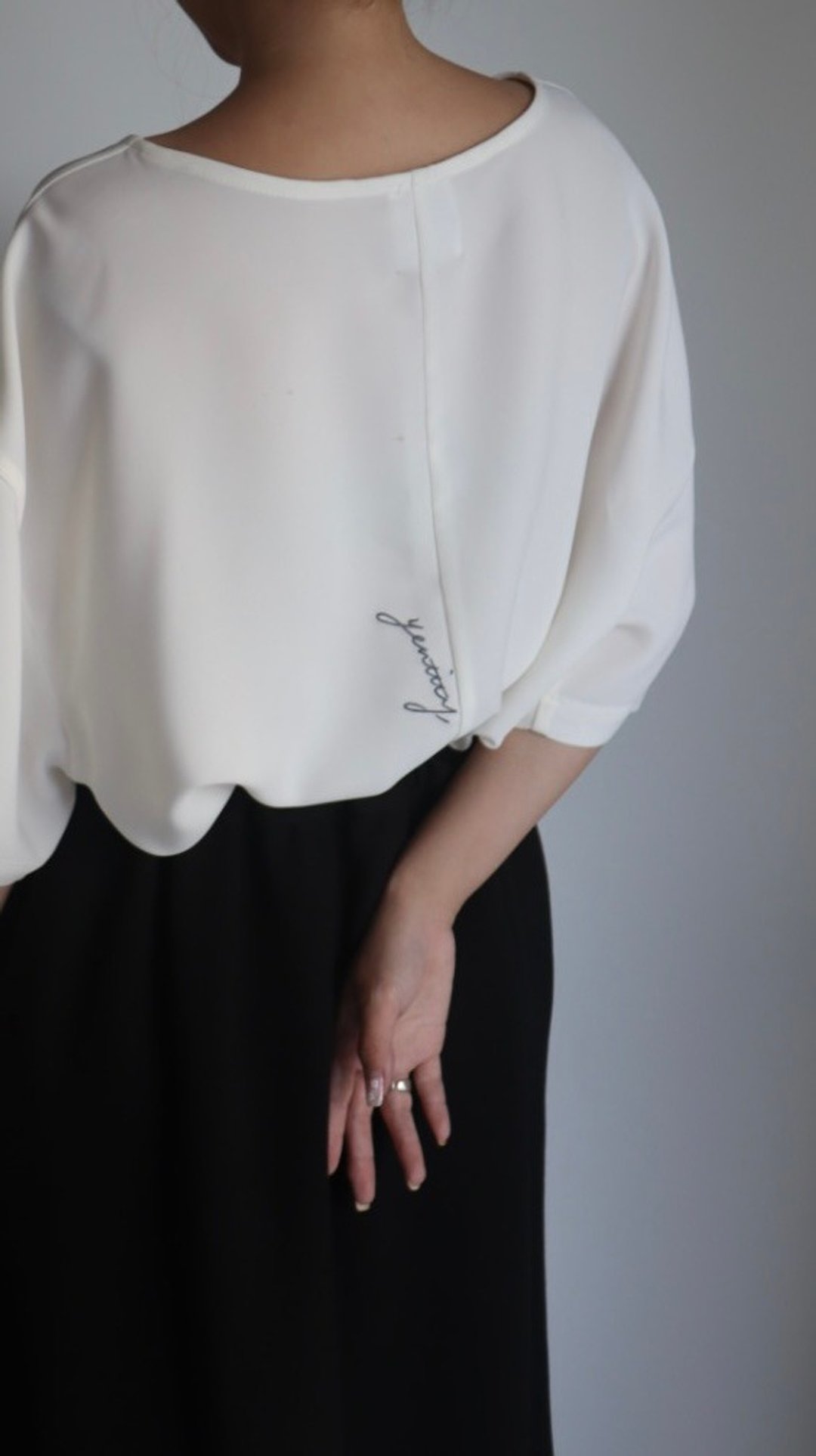 Embroidered Logo T-shirt - 女装背心 - 其他材质 