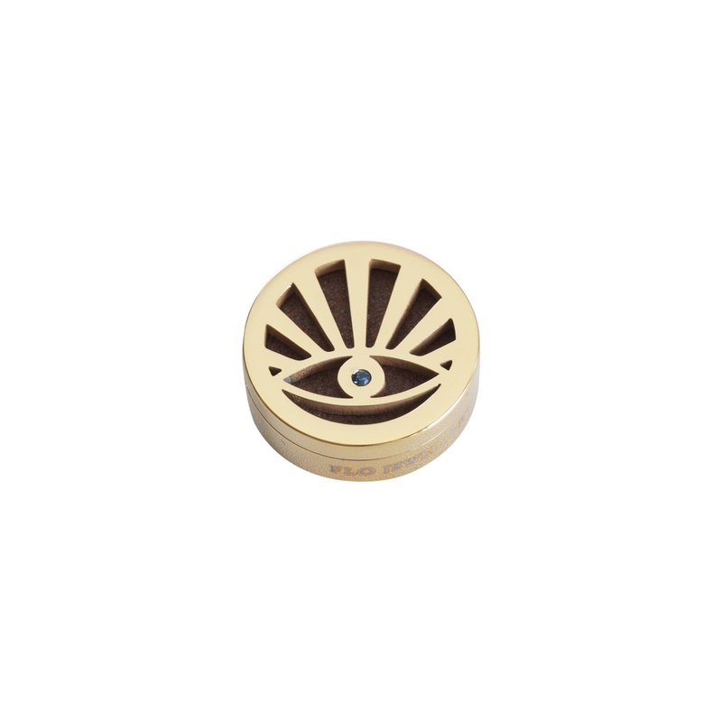 恶魔之眼施华洛水晶FLO Diffuser專利擴香飾物扣(專利擴香石) - 其他 - 不锈钢 金色