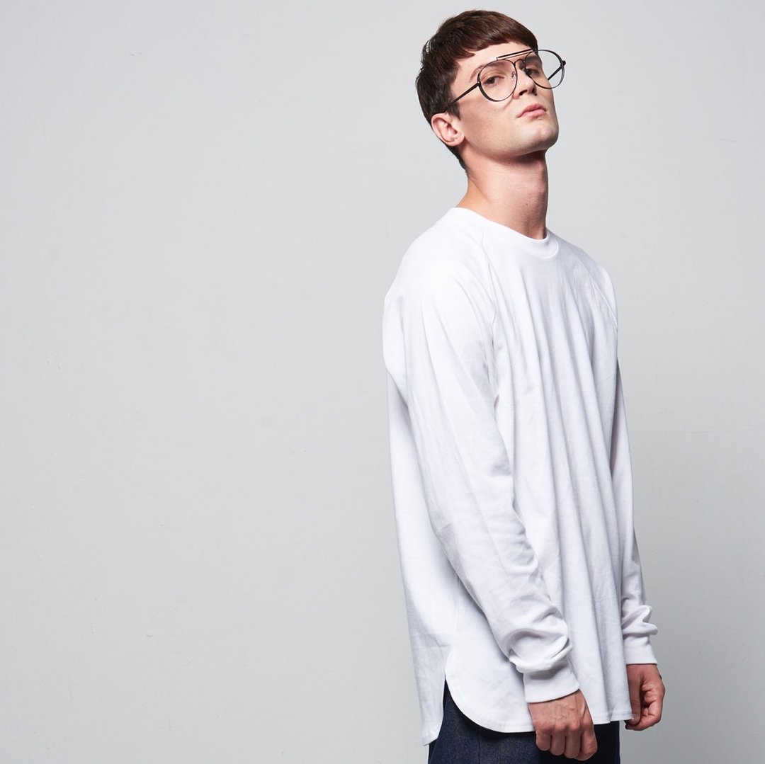 Stone@s Basic long-sleeved Tee In White / 白色 连袖 长版 Tee - 男装上衣/T 恤 - 棉 白色