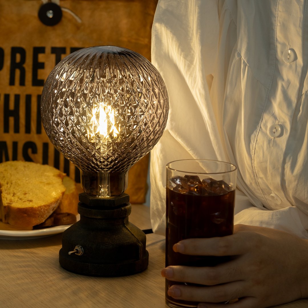 【618 年中庆】Retro 系列㇑哥白尼夜灯㇑工业风灯座㇑喜光 LED - 灯具/灯饰 - 玻璃 灰色