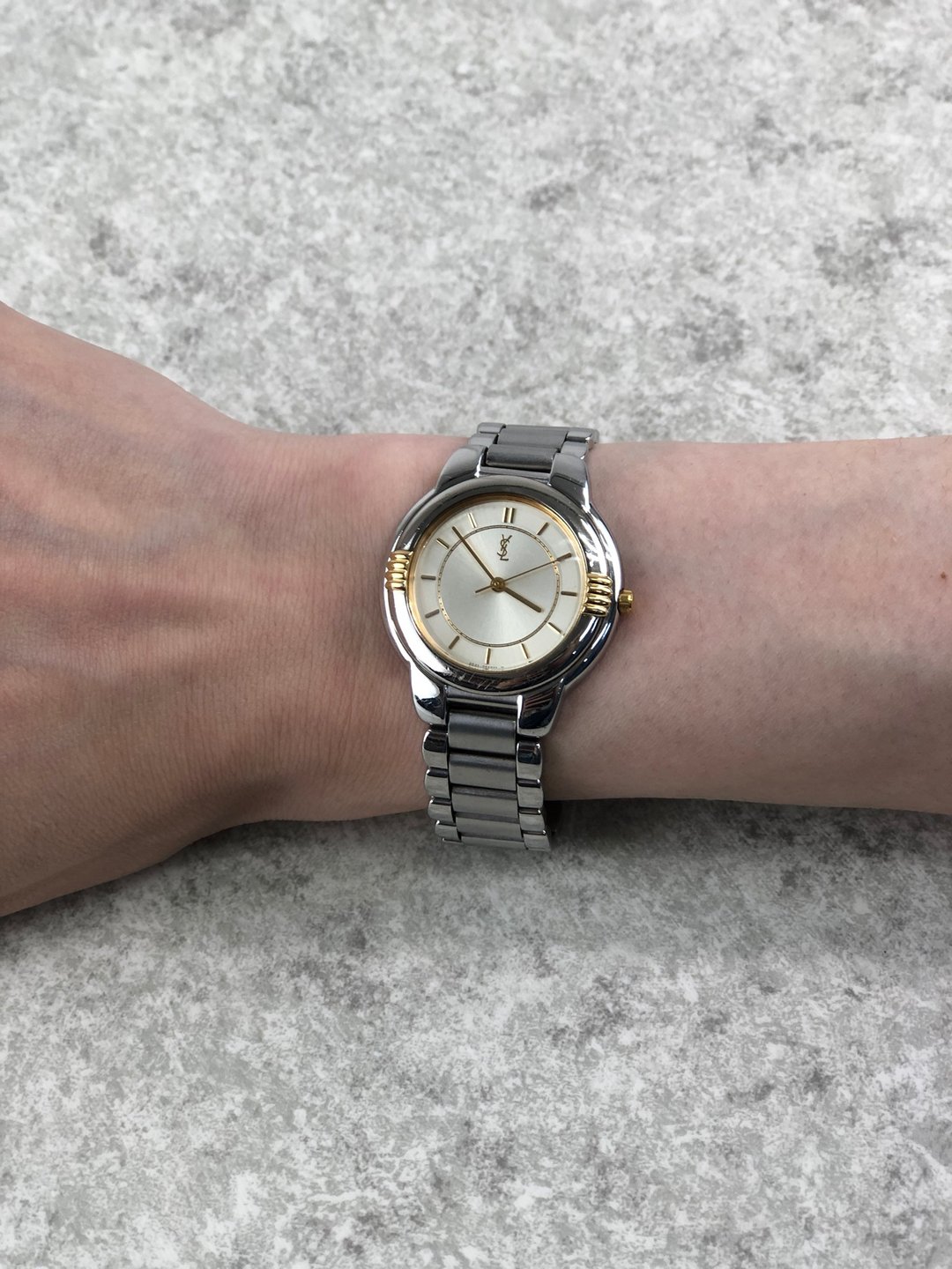 【日本直送 名牌中古包】Yves Saint Laurent 圣罗兰 手表 银色 YSL 不锈钢 vintage c6vtx8 - 女表 - 不锈钢 银色