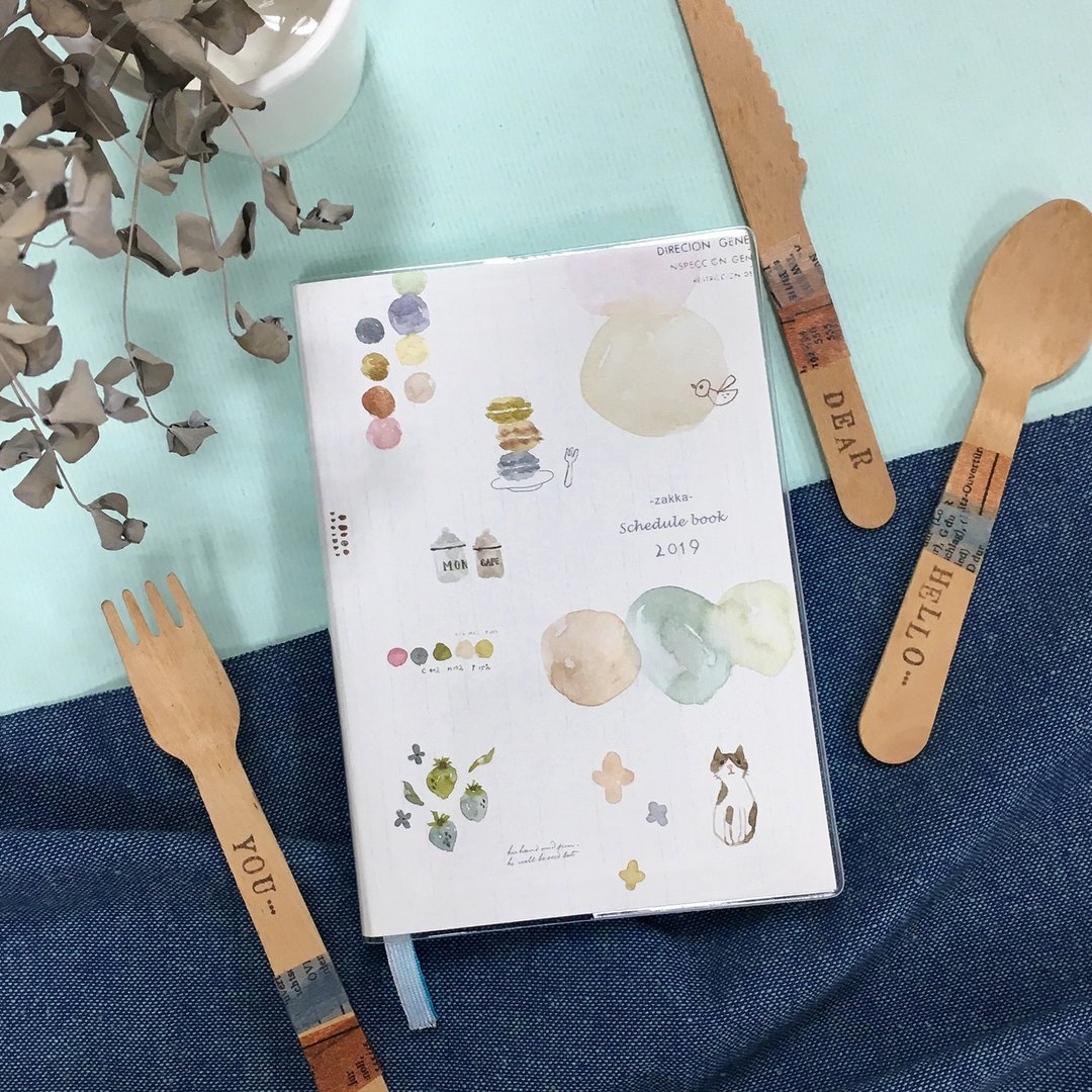 ZAKKA 2019年 32K膠皮跨年手冊 - 笔记本/手帐 - 纸 多色
