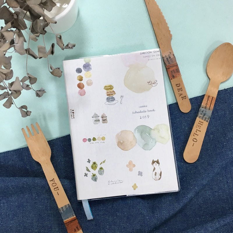 ZAKKA 2019年 32K膠皮跨年手冊 - 笔记本/手帐 - 纸 多色