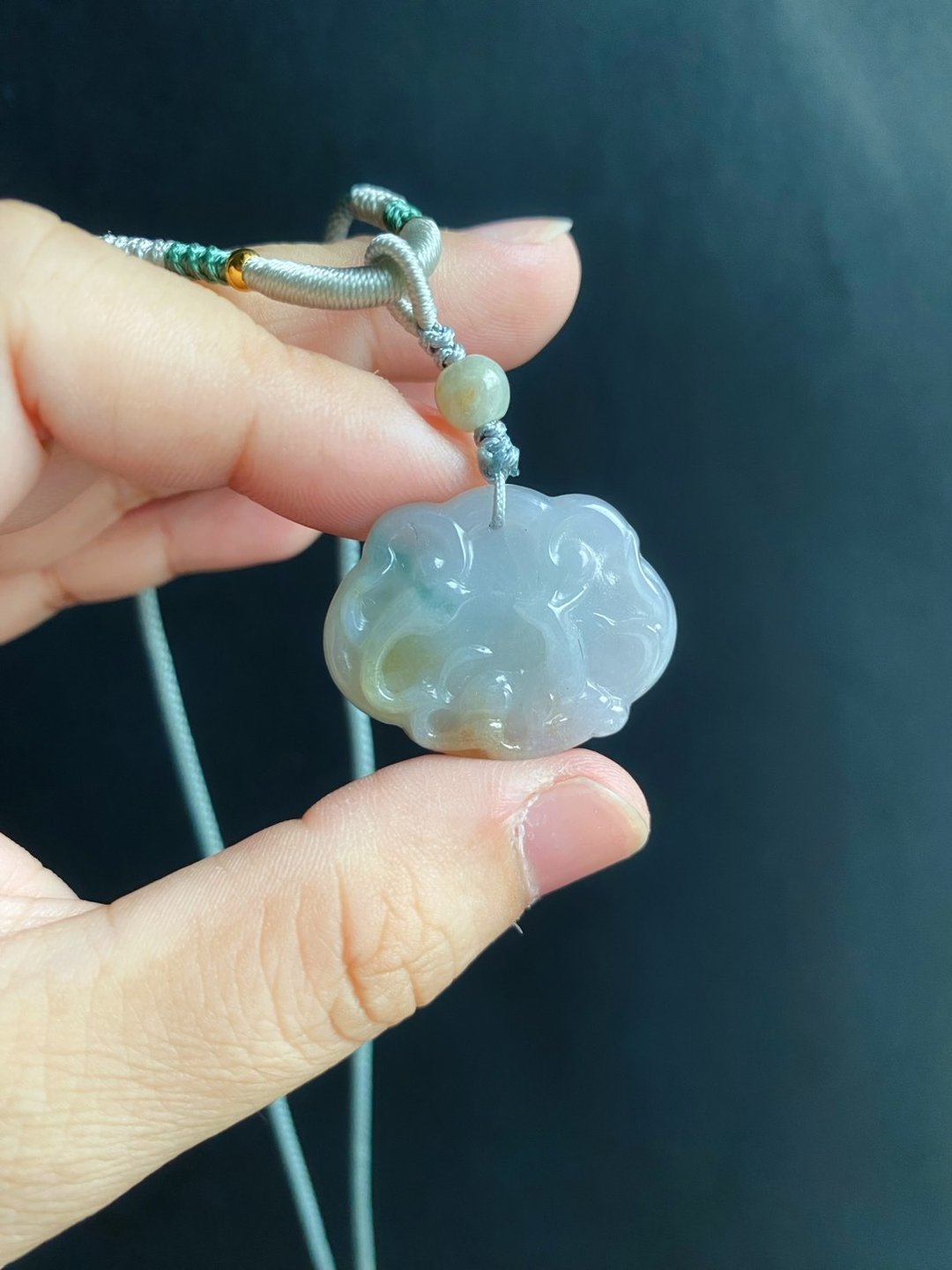 天然缅甸玉翡翠 如意狐狸 手工雕 招桃花守姻缘 礼物 天然 项链 - 项链 - 玉石 绿色