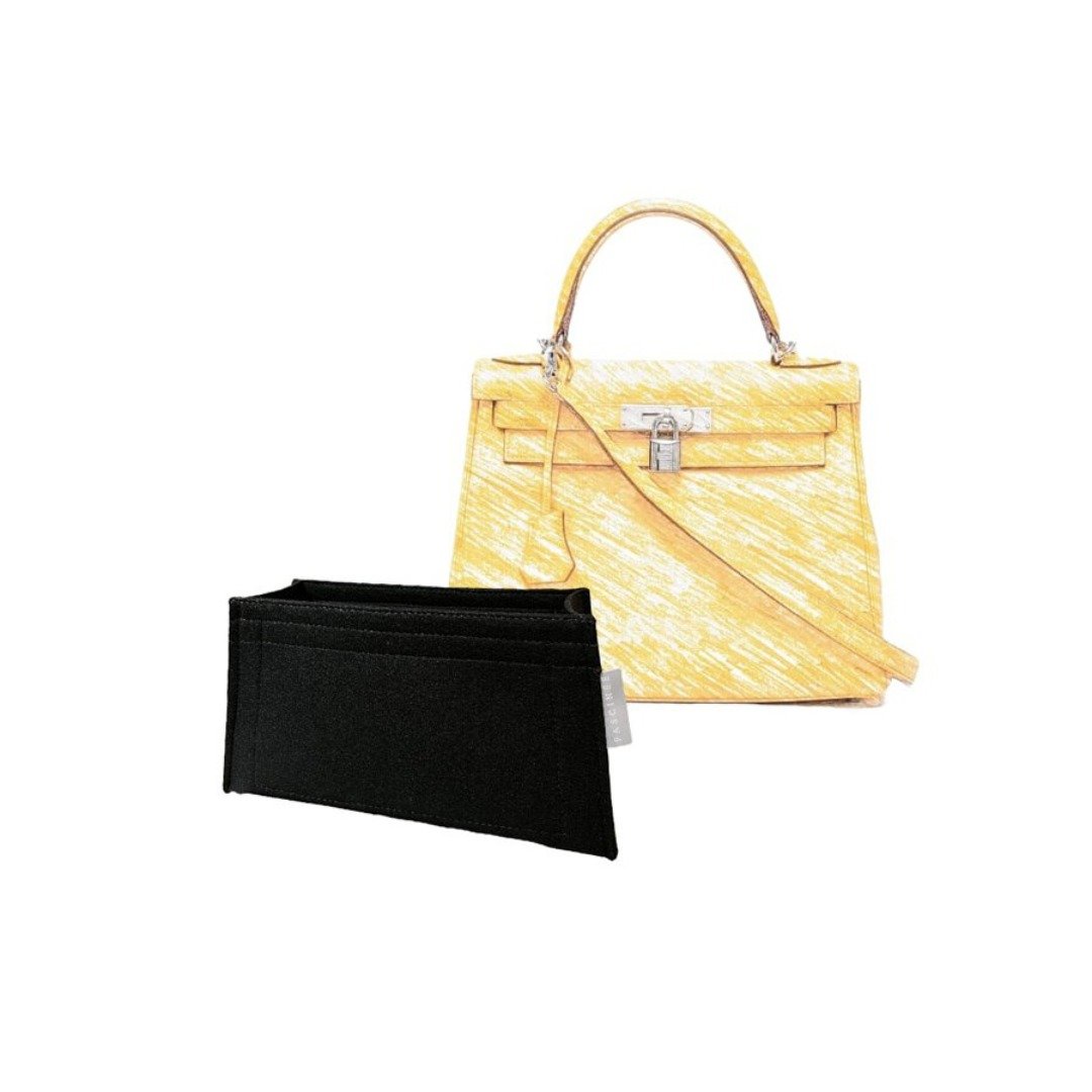 【香港制造|韩国绒布】手制内袋 Hermes-Kelly 28cm Retourne - 化妆包/杂物包 - 其他材质 多色