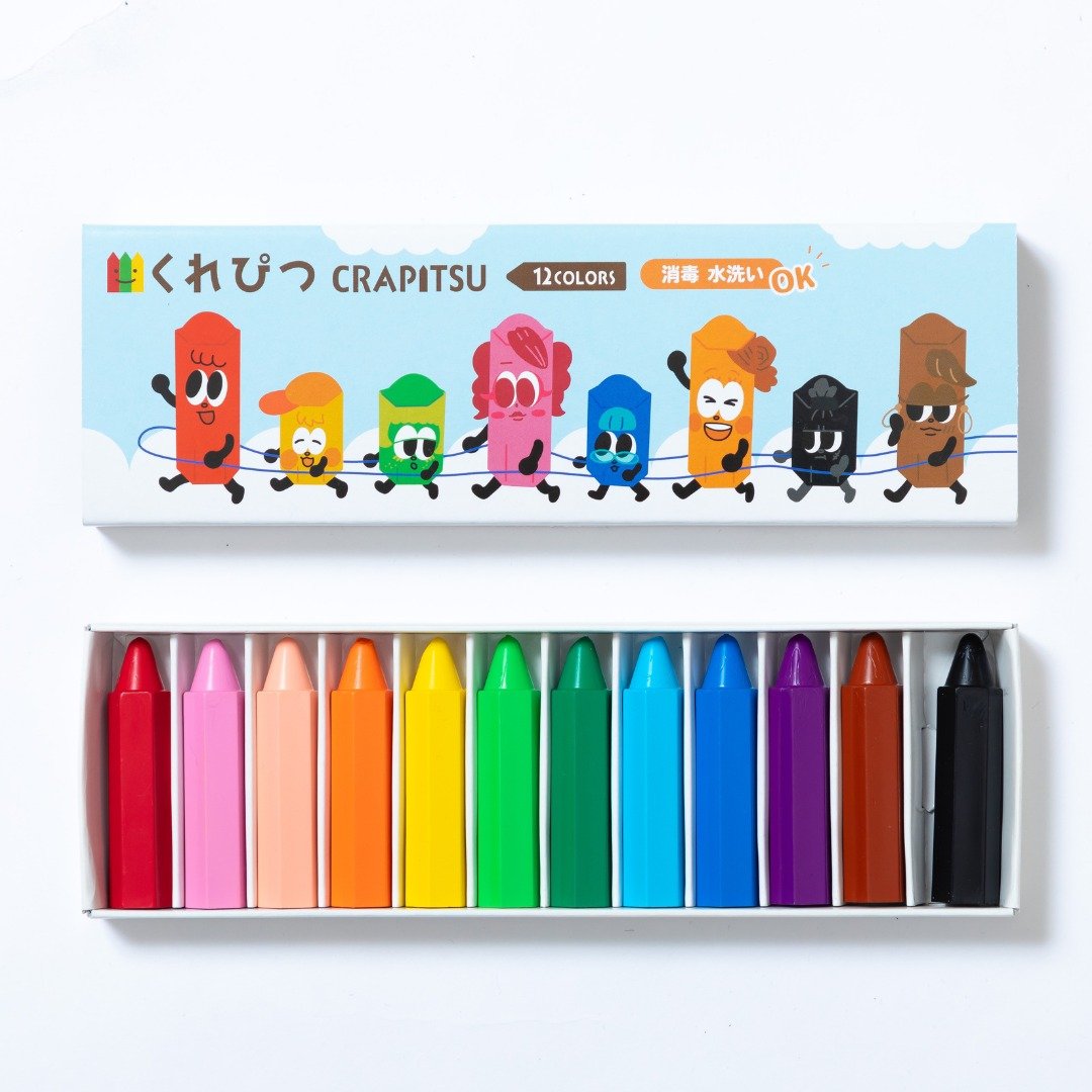 【日本制くれぴつ CRAPITSU】蜂巢蜡笔【纸盒款】 - 其他书写用品 - 其他材质 多色